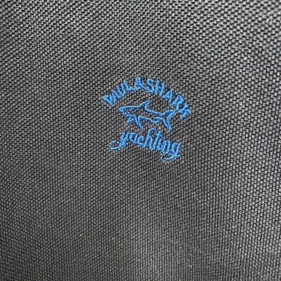 Paul & Shark Competition Men's 1/4 Zip Embroidered Twin Tipped Polo XL Fits S/M - Picture 8 of 8